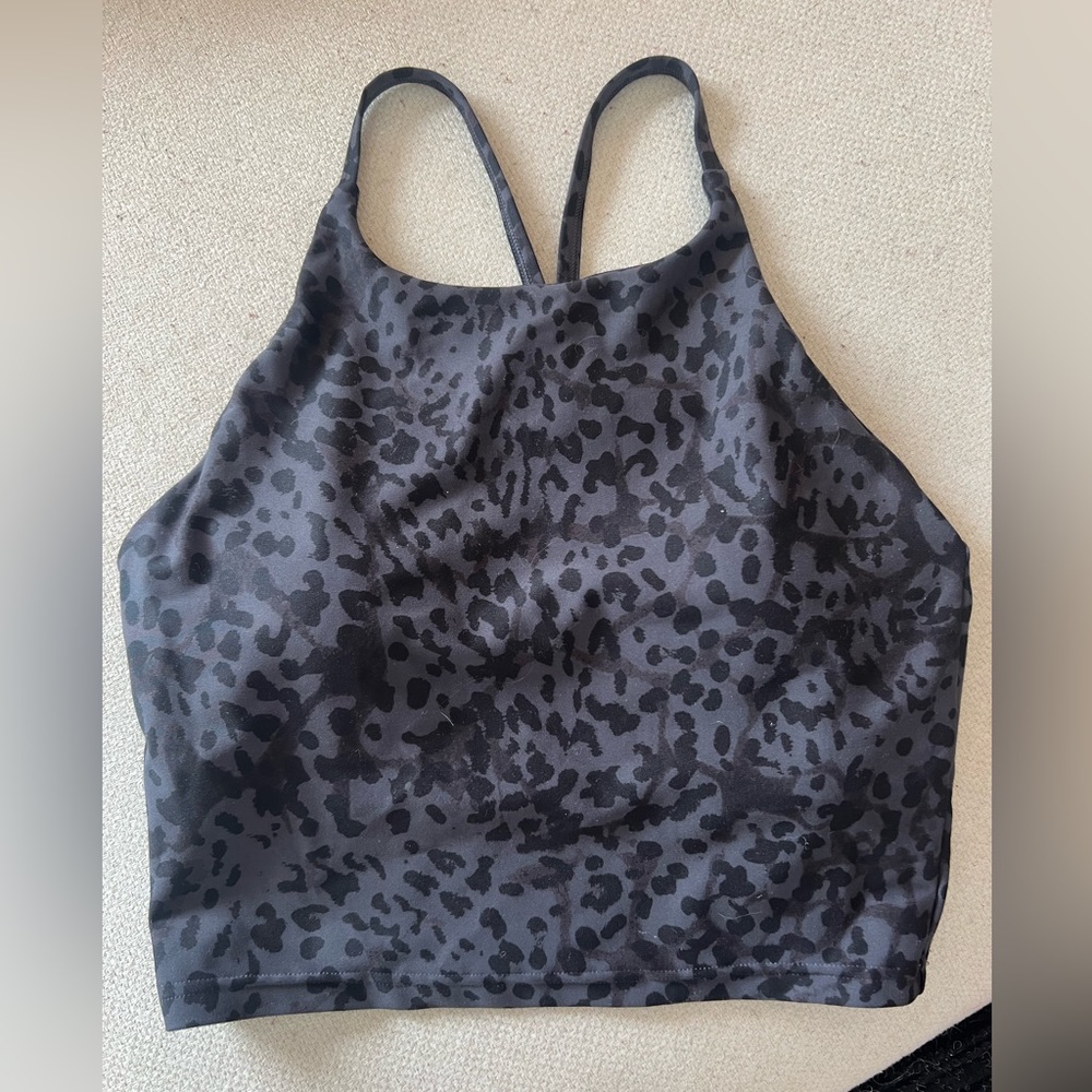 Racerback padded crop tank